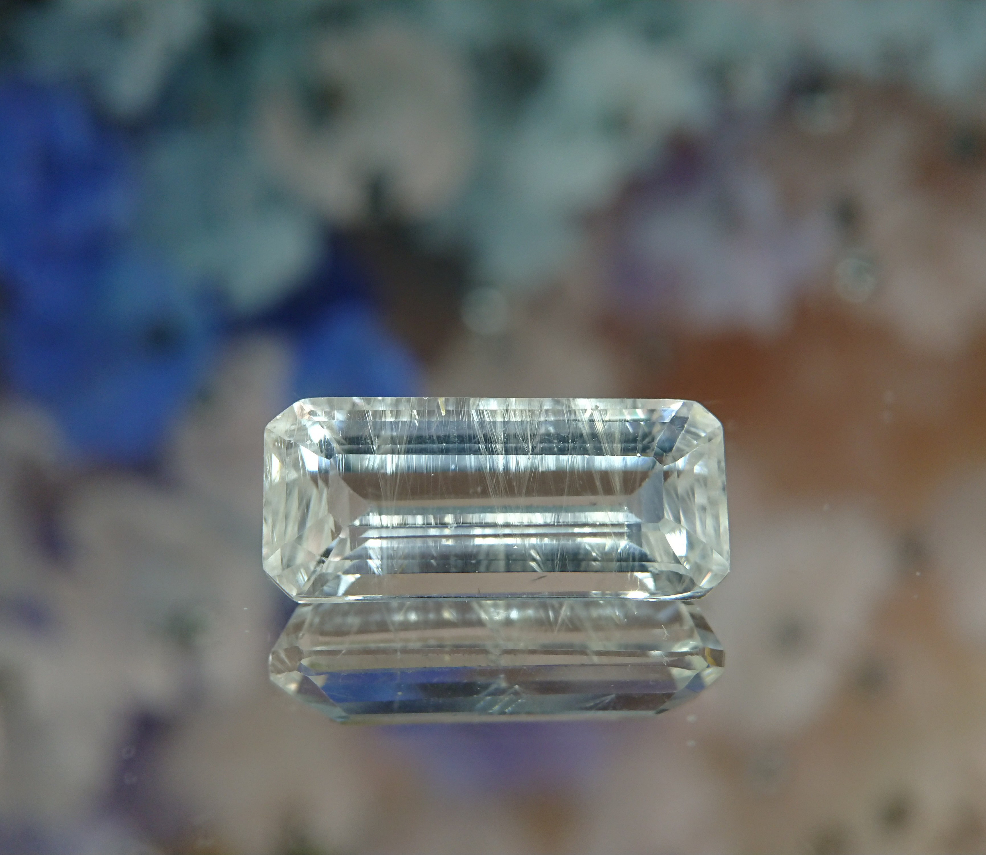 RiChiRu様 ルチルイントパーズ レインボー 13.10ct ⭐2672 指輪・リング べ