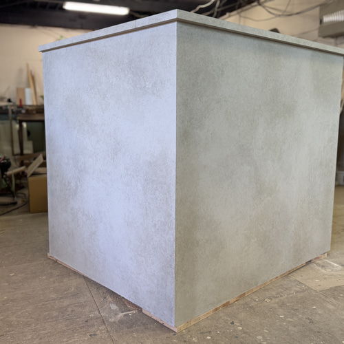 L型カウンター】セミオーダー可能 コンクリート レジカウンター サロン