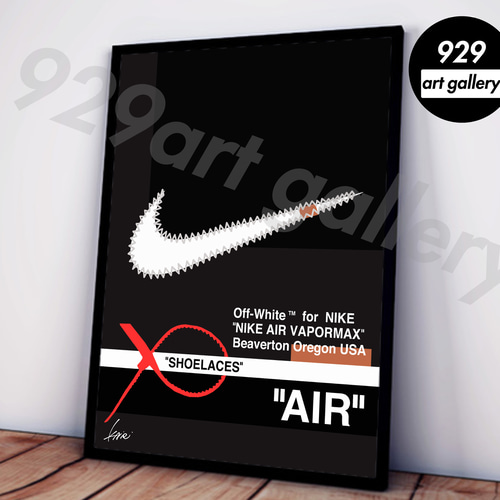NIKE type☆オマージュアートインテリアポスター＃173☆ナイキ・オフ
