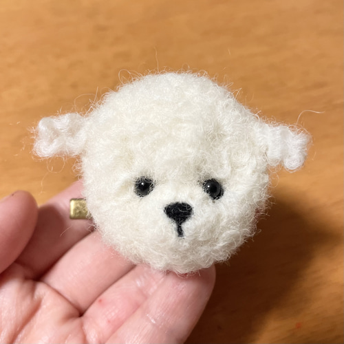 ⭐️emiページ⭐️マルプー　毛糸　羊毛フェルト 羊毛フェルト マルチーズ✕トイプードル マルプー MIX 犬 羊毛