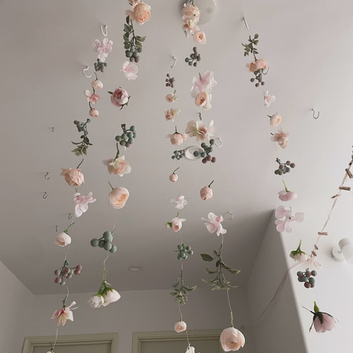 flower curtain アーティフィシャルフラワー カーテン ✩⡱ フライング