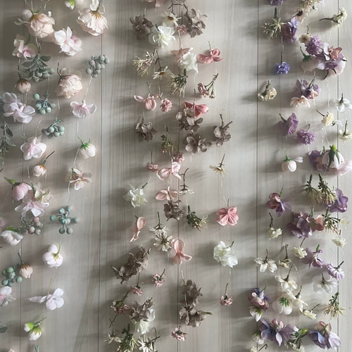 感謝SALE!  アンティーク紫陽花のぽんぽんフライングリース アンティークカラーがきれい！ 秋色紫陽花のフライングリースの作り方