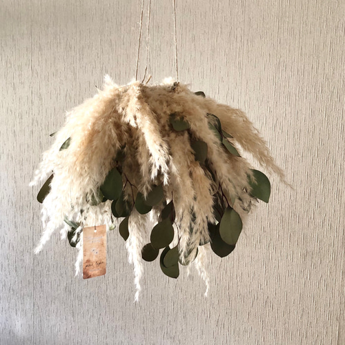 特価】パンパスグラス ユーカリ フライングリース 34～38cm