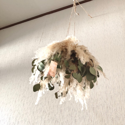 特価】パンパスグラス ユーカリ フライングリース 34～38cm