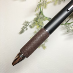 しっとりして滑らない本革ペン 交換用レザーペングリップ先軸