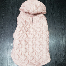 犬服♪フード付き防寒着(着脱簡単！首元と両脇でマジックテープ止め)(小型犬ML) 3枚目の画像