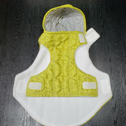 犬服♪フード付き防寒着(着脱簡単！首元と両脇でマジックテープ止め)(小型犬ML) 5枚目の画像