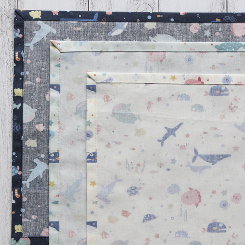 サイズ変更・名入れ可能〉海の生き物2025verランチョンマット | 名入れ