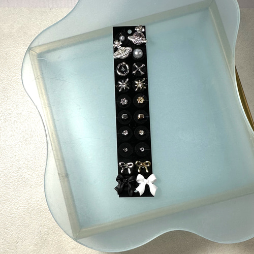 耳ツボジュエリー20粒セット【キラキラ土星】チタン粒 イヤリング