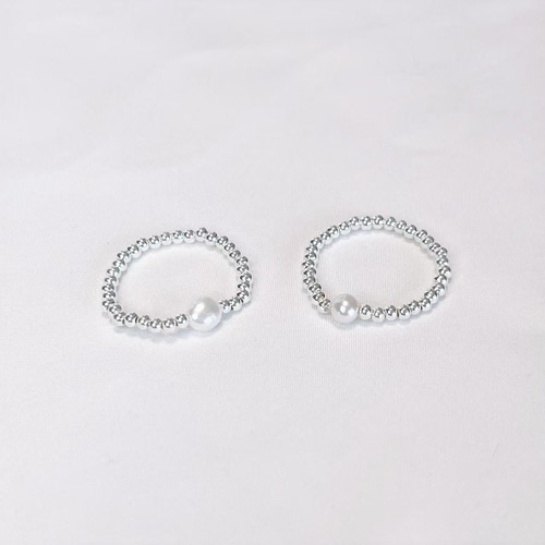 バロックパールリング 925シルバーリング 淡水パール 指輪 天然パール