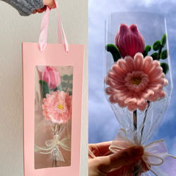 専用！！モールフラワー ブーケ 100本 無料ラッピング付き そのままお渡しできる 花束 モールフラワー ブーケ