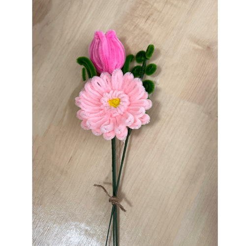 無料ラッピング付き そのままお渡しできる 花束 モールフラワー ブーケ