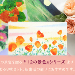 春のポストカード8枚セット＊『12の景色』シリーズ＊ 2枚目の画像