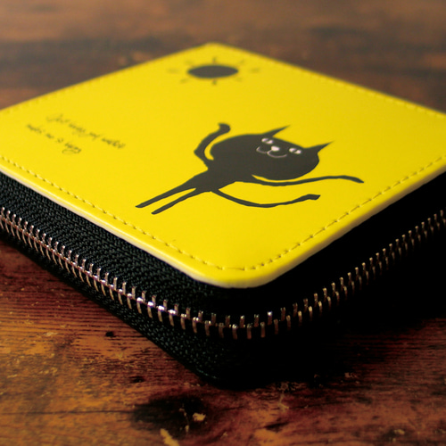 北欧 猫 財布 小銭入れ 二つ折り カードケース コンパクト ミニ