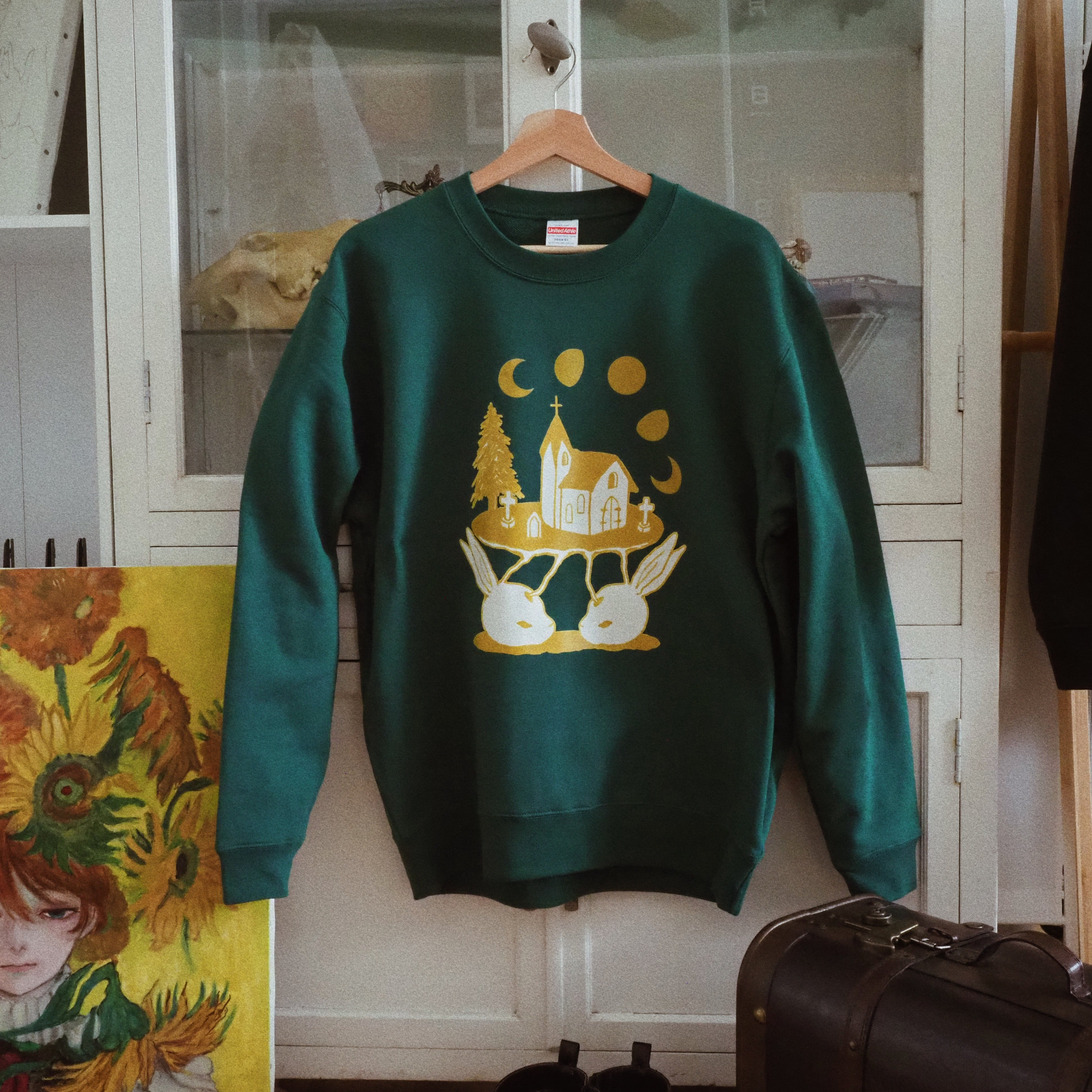 双頭うさぎの祈り　スウェットシャツ