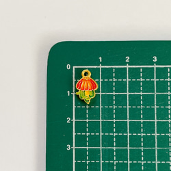 【1734】エナメルチャーム　小さなクラゲ　4個 3枚目の画像