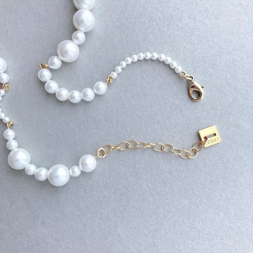 NECLACE:「White pearl」small changes ネックレス・ペンダント