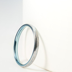 梛綾 -Nagiaya-  ～穏やかな流れを指に纏う、縁起のチタンリング～アレルギーフリー 3枚目の画像