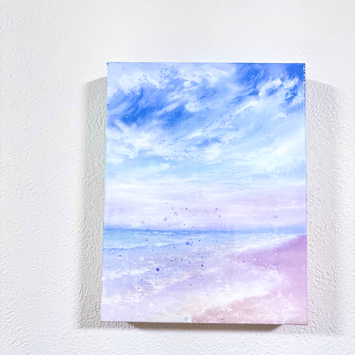 パステル画（原画）朝日。