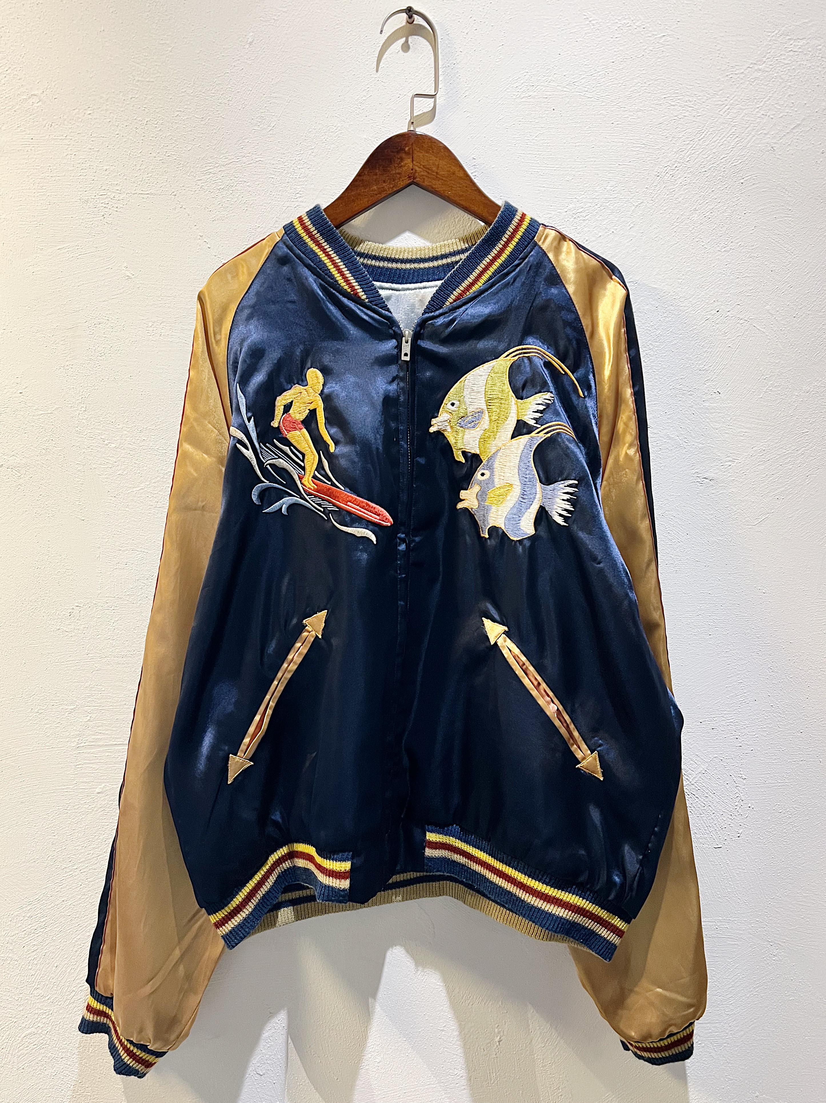 TAILOR TOYO ## ALOHA×RE×富士山両面横須賀刺繍ベースボールジャケット