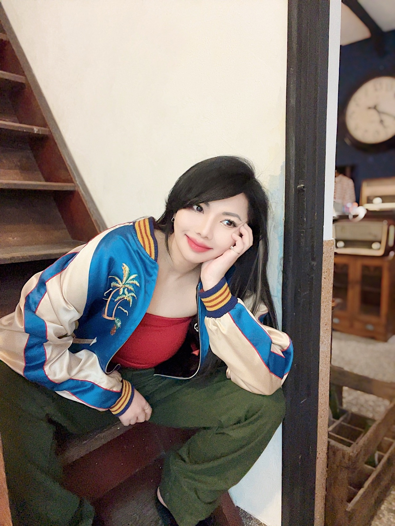 TAILOR TOYO 中国 ladyxハワイマップ 東洋 両面着用 横須賀 ベースボールジャケット