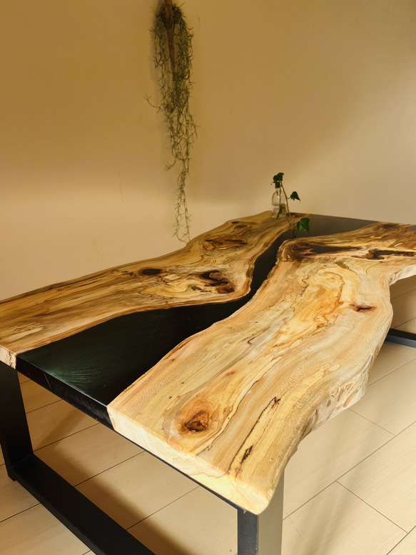 レジンテーブルローテーブル リバーテーブルダイニングテーブル