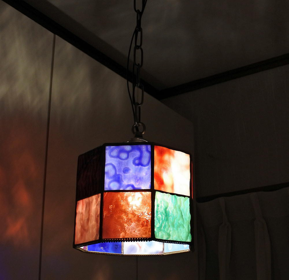 １点物 ステンドグラス ランプ 照明
