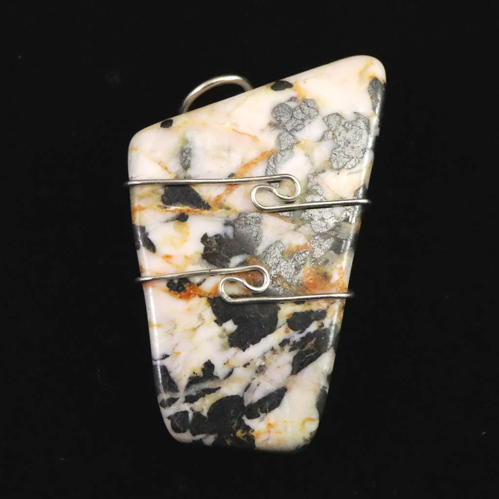 H&E社　ジンカイト　タンブル　ペンダント　13.9g #11984