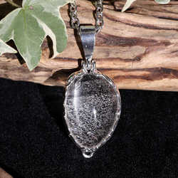 天然無処理 モフモフ デュモルチェライトインクォーツ ペンダント ③