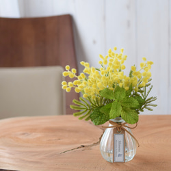 枯れない♪　春の花＊ミモザとミント《アーティフィシャルフラワー》Creema限定 2枚目の画像