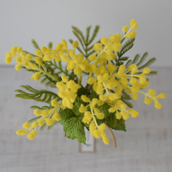 枯れない♪　春の花＊ミモザとミント《アーティフィシャルフラワー》Creema限定 8枚目の画像