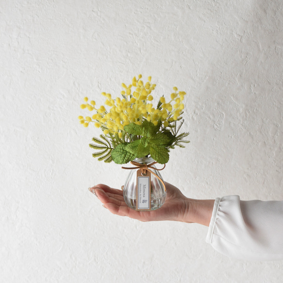 枯れない♪　春の花＊ミモザとミント《アーティフィシャルフラワー》Creema限定 10枚目の画像