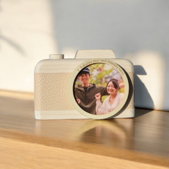 冬限定2025 卒業祝いにぴったりのカメラ型フォトフレーム 1枚目の画像