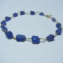 【ハンドメイド】 ブレスレット 天然石 宝石質 タンザナイト アクアマリン imgrc0165617817.jpg