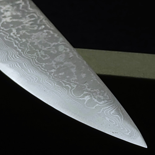 青紙2号 多層鋼 磨 牛刀包丁 220㎜ G1425 焼栗柄 月光作 包丁・ナイフ