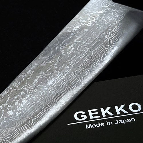 青紙2号 多層鋼 磨 牛刀包丁 220㎜ G1425 焼栗柄 月光作 包丁