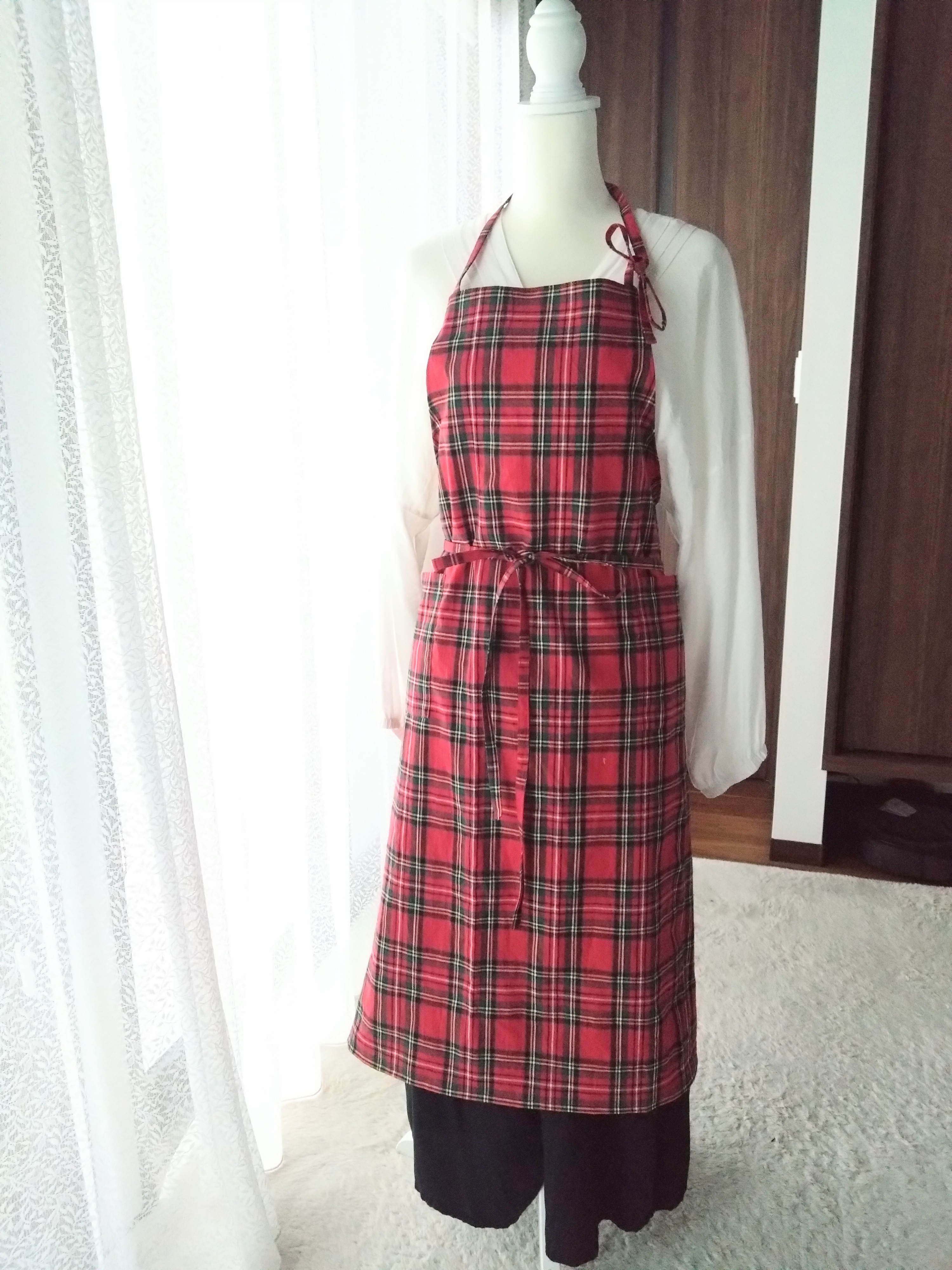 エプロン*ポケット付き*コットンリネン