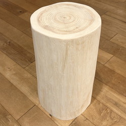 Hinoki Wood Side Table | Minimalist Wood Accent Table – The