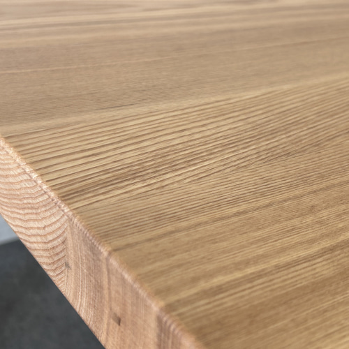 タモ無垢材　アイアン脚　アンティーク塗装 ダイニングテーブル 180×90 タモ無垢材 アイアン脚 ダイニングテーブル