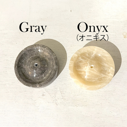 オニキス 天然大理石 お香立て インセンスホルダー ホテルスタイル