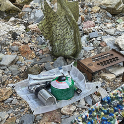 登山・キャンプに最適。ウルトラライトで防水UL-DCF-SEAT(ウルトラライトDCFシート)でテーブルのように使えます 4枚目の画像