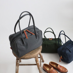 秋／最終SALE 軽量 Mサイズ 四角スクエア ボストン バッグ