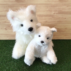 受注製作〉リアル愛犬ちゃん縫いぐるみオーダーメイド(サモエド)子犬