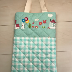 送料無料！感謝価格！レッスンバック&上履き入れセット　ネームタグ付き 3枚目の画像