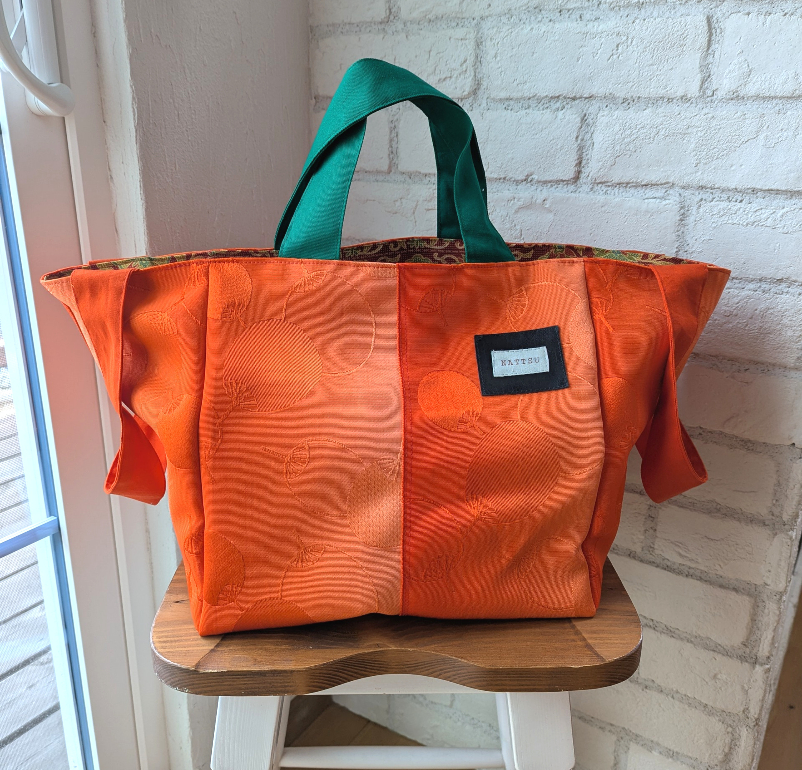 ❤ゆめ❤ハンドメイド 帯 リメイク Creema限定♡母の日】和風アンティーク模様着物帯リメイク2ways