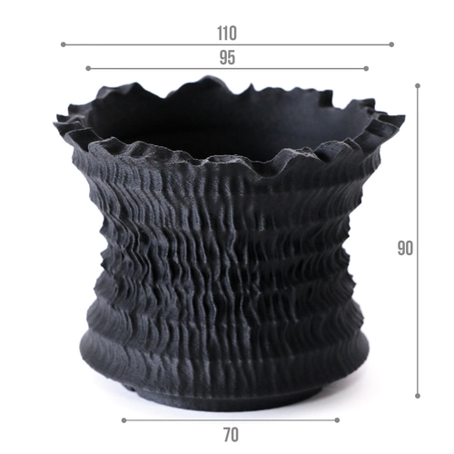 塊根植物 鉢 植木鉢 Adv-051-S(110×90) Shinogi cr おしゃれ 多肉 観葉