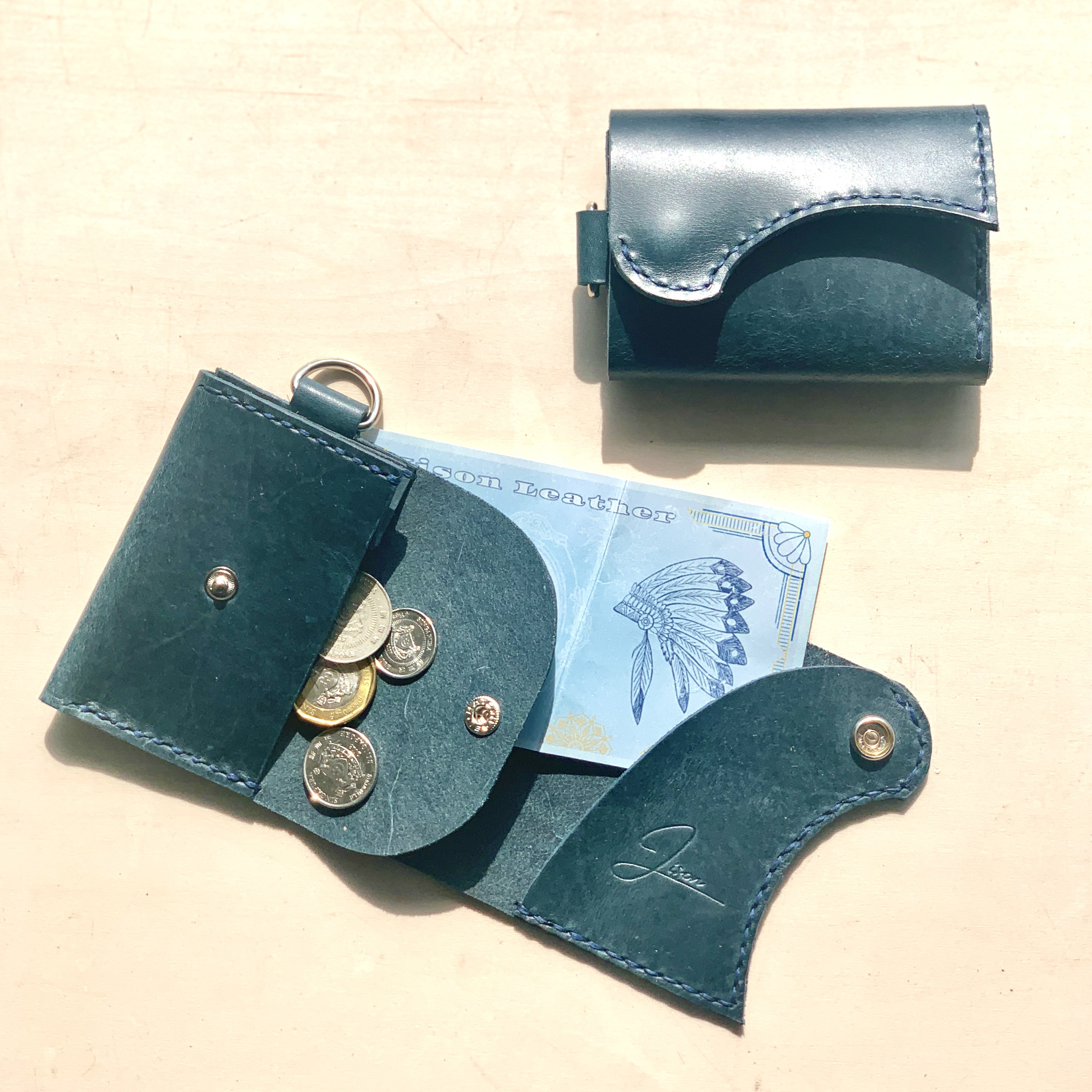 JISONオリジナル レザーミニマルウォレット