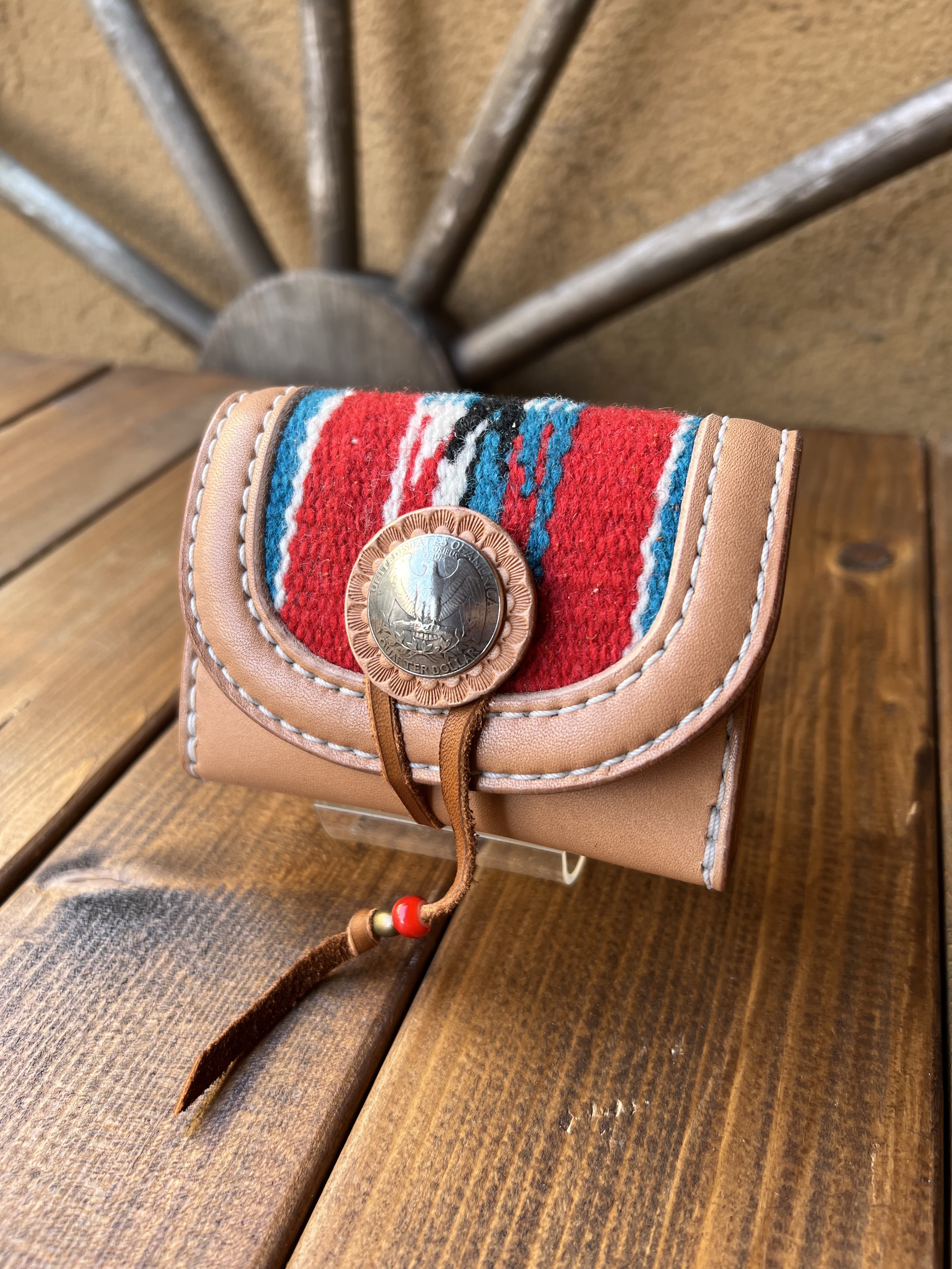 (総手縫い) オルテガ　ラグ　カード＆コインケース