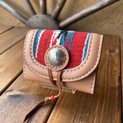 総手縫い) 希少アメリカンバイソンレザー ウォレットショルダー