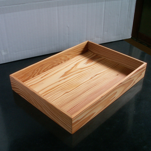 ○サイズオーダー可能○ 屋久杉 無垢 B5クリアファイルが入るトレイ